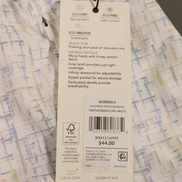 NWT Calia by Carrie Underwood Mid Rise Infinity Short Size S - Picture 13 of 13